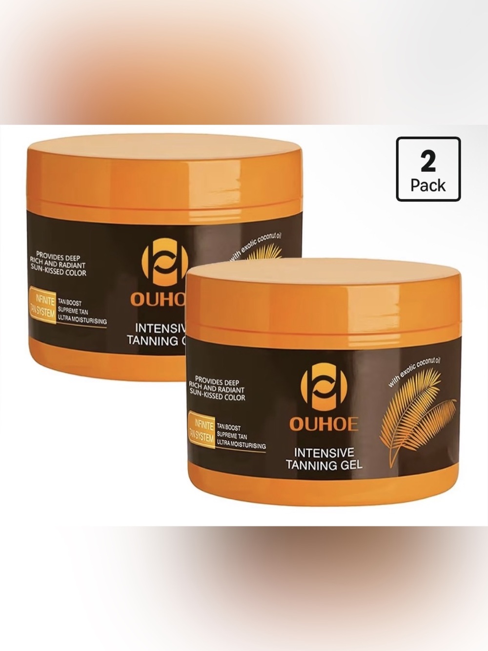 OUHOE Intensive Tanning Gel (2 Pack) 150g NEW